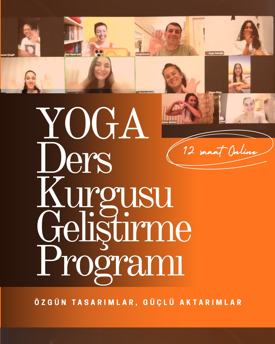 12 Saat Online Yoga Ders Kurgusu Geliştirme Program