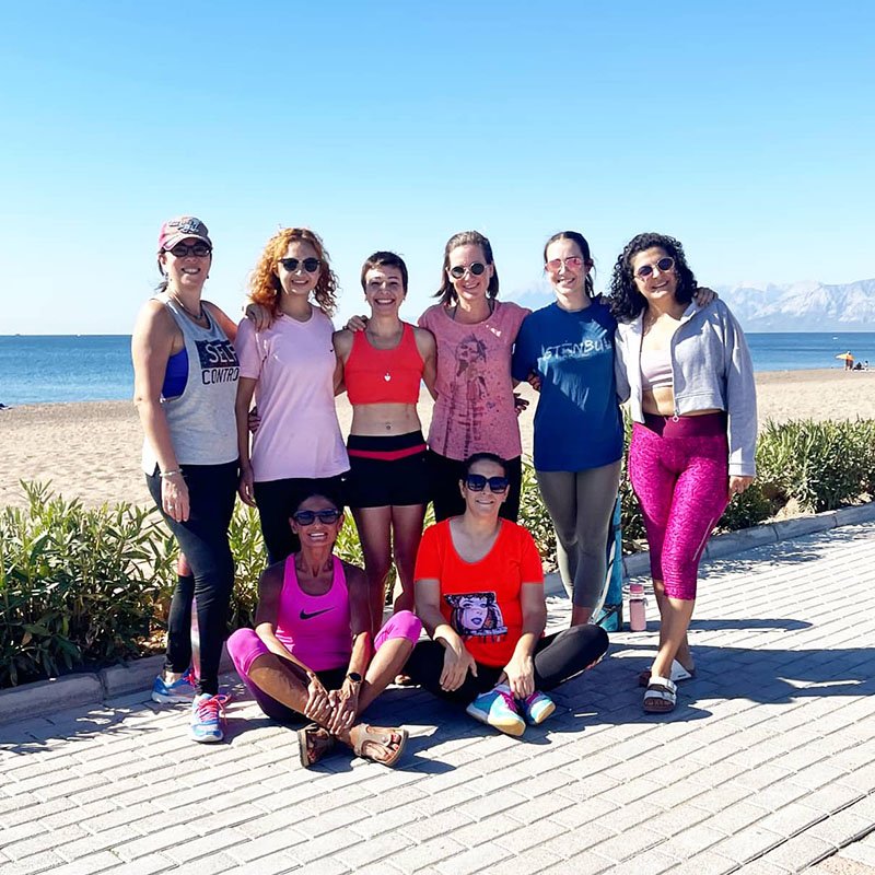 Sahilde Yoga Etkinliği